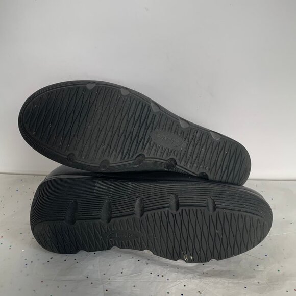 Clarks Artisan Clarene Tide Black Leather Ankle Strap Platform Wedges - Size 6.5 - Picture 16 of 16